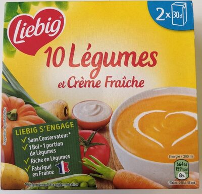 10 légumes et crème fraîche - Instrucciones de reciclaje y/o información de embalaje - fr