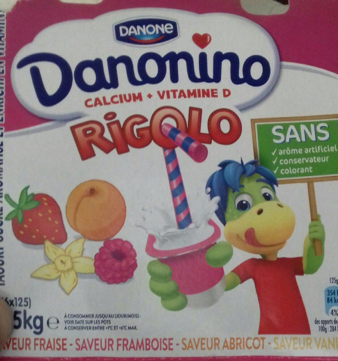 Danonino Rigolo saveurs panachés - Produit