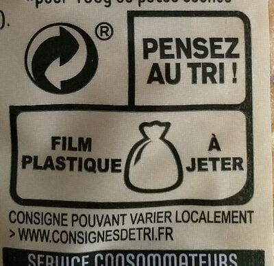 Panzani coquillette 500g - Instruction de recyclage et/ou informations d'emballage