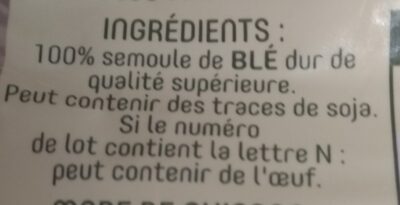 Macaroni - Ingredients - fr