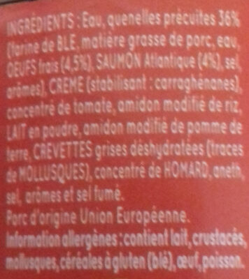 Quenelles de Saumon Sauce Océane - Ingredienti - fr