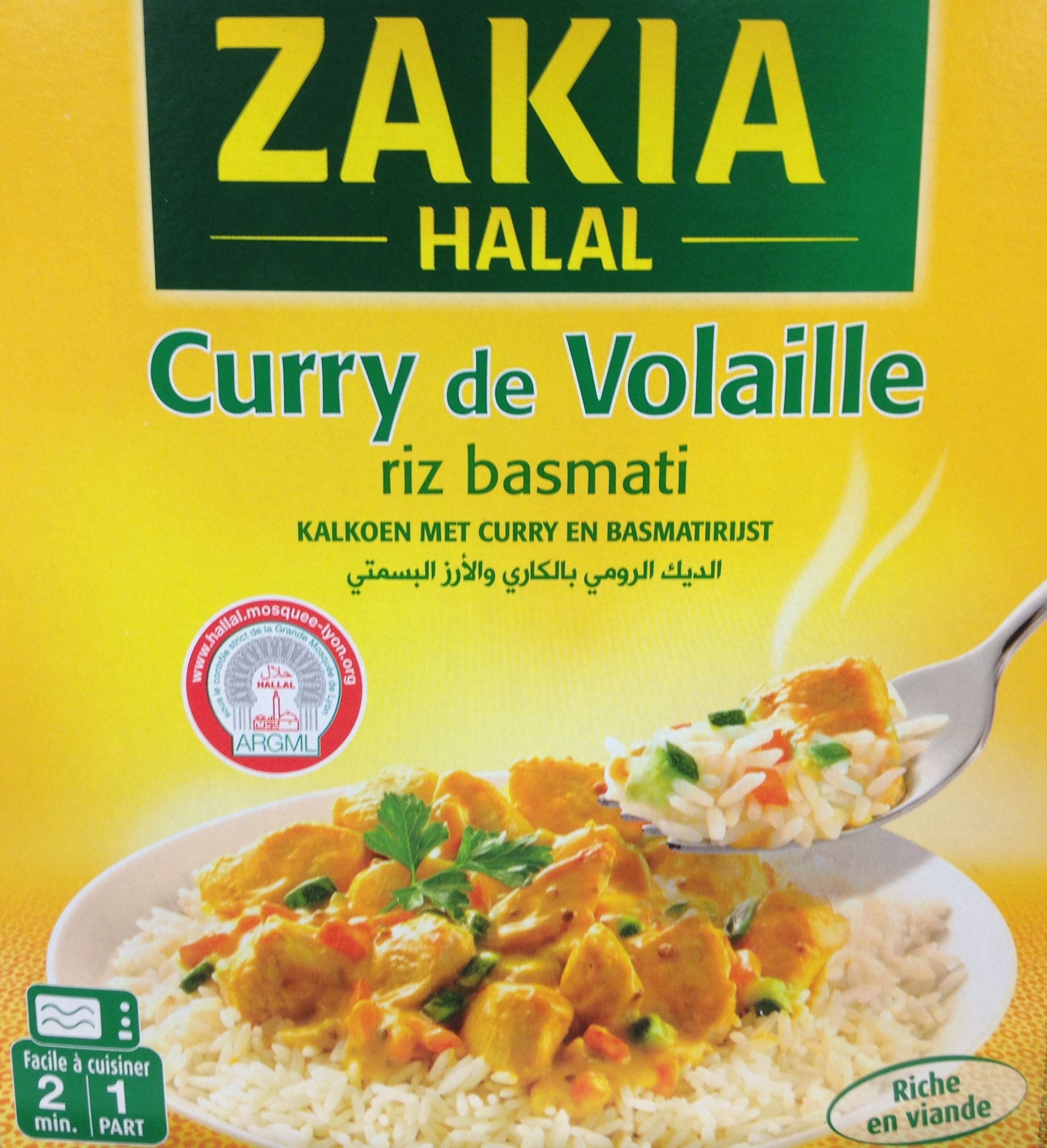 Curry de Volaille riz basmati - Halal - Product - fr
