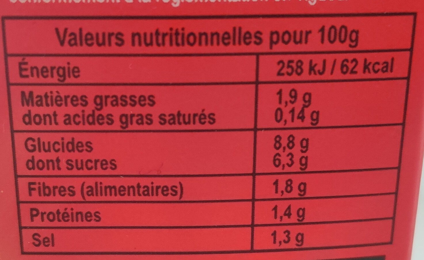 Panzani sce brique tomate cuisinee ail & oignons 500g - Nutrition facts - fr