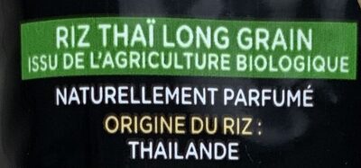 Riz thaï bio - Ingredients - fr