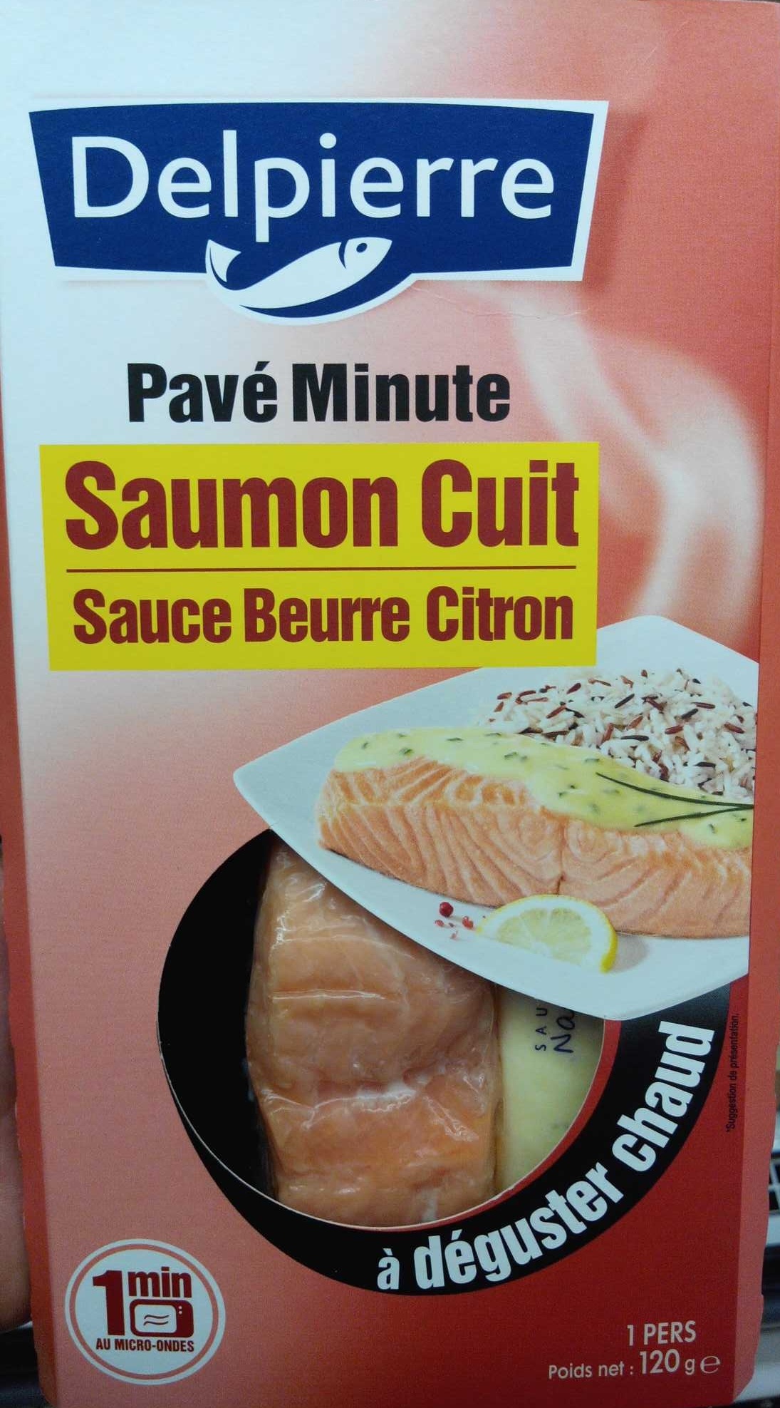 Pavé Minute : Saumon Cuit sauce Beurre Citron - Product - fr