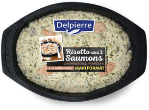 Risotto aux 2 saumons, champignon et parmesan - Product - fr
