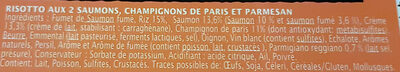 Risotto aux 2 Saumons Champignons Parmesan - Ingredients - fr