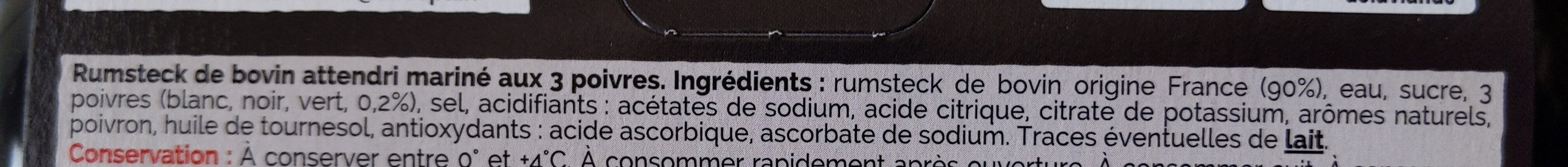 L'Absolu Pavés de Rumsteck aux 3 poivres - Ingredientes - fr