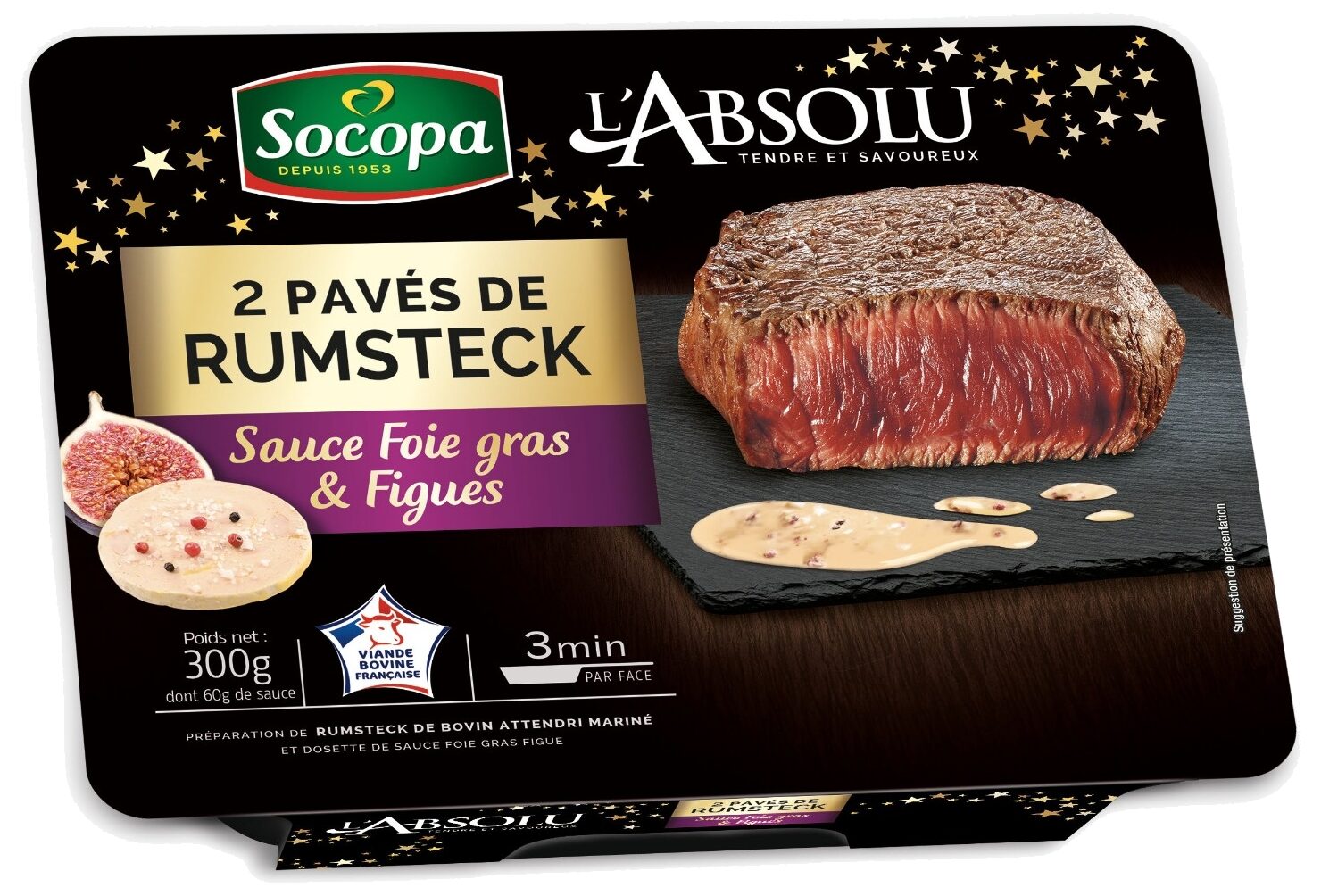 Pavé rumsteck sauce foie gras et figue - Product - fr