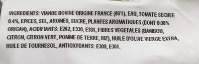 2 Fondants du Boucher Tomates séchées & Origan - Ingredients