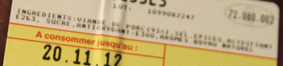 Saucisses de Toulouse (4 Saucisses) - المكونات - fr