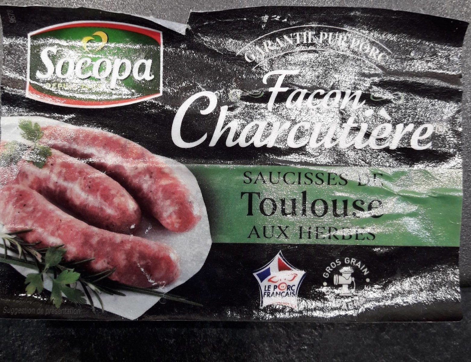 Saucisses de Toulouse aux herbes - Product - fr