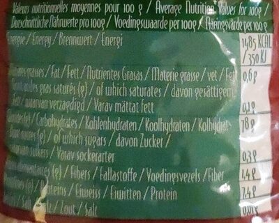 Riz arborio - Nutrition facts - fr