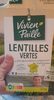 Lentilles vertes - Produit