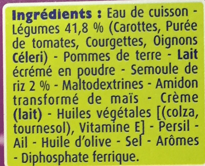 Douceur Provençale Semoule de Riz - Ingredientes - fr