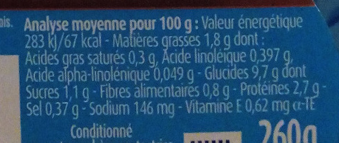 Blédichef Paëlla des tous-petits - Nutrition facts - fr