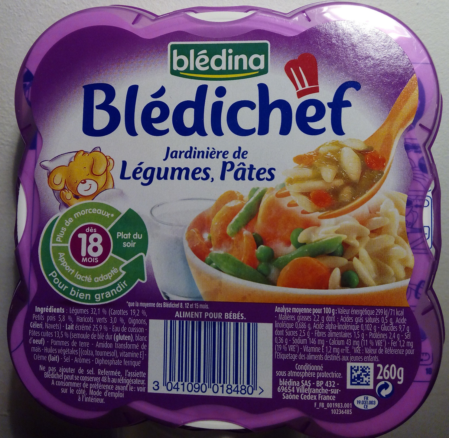 Blédichef - Jardinière de Légumes, Pâtes - Produit