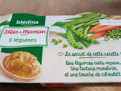 IDEES DE MAMAN BOLS 2x200g 3 Légumes Dès 8 mois - Product - fr