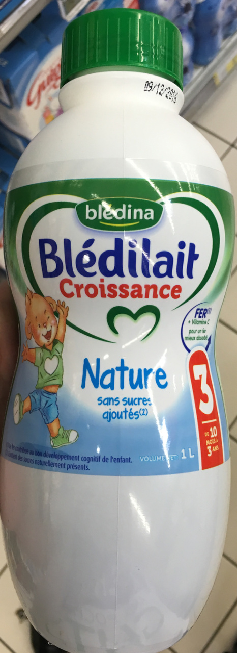 Blédilait Croissance Nature sans sucres ajoutés - Produkt - fr