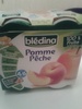 BLEDINA POTS FRUITS Pommes Pêches 4x130g Dès 4/6 Mois - Produkt