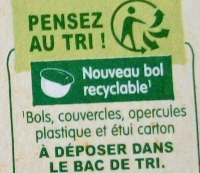 Délice de Tomates, Boulghour, Saumon du Pacifique - Recycling instructions and/or packaging information - fr