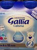 GALLIA CALISMA 2EME AGE 4x200ml De 6 à 12 mois - Producte