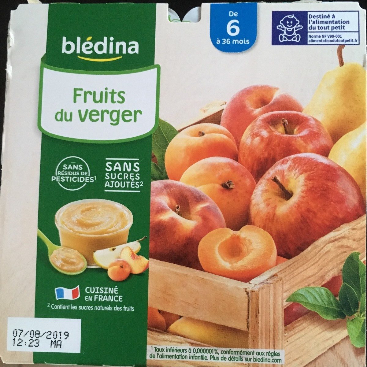 BLEDINA COUPELLES FRUITS Fruits du Verger 8x100g Dès 6 Mois - Produit