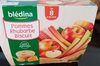 BLEDINA COUPELLES FRUITS 4X100g Pommes Rhubarbe Biscuit Dès 8 Mois - Product