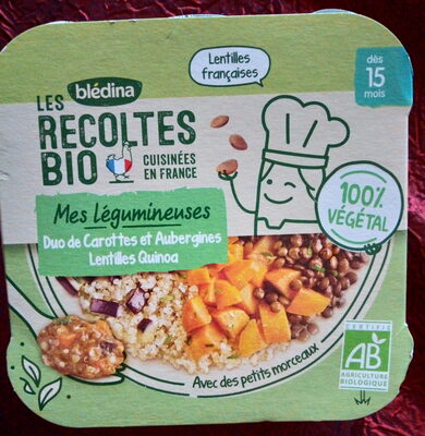 Duo de Carottes et Aubergines Lentilles Quinoa - Product - fr