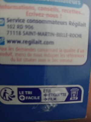lait demi écrémé - Wiederverwertungsanweisungen und/oder Verpackungsinformationen - fr