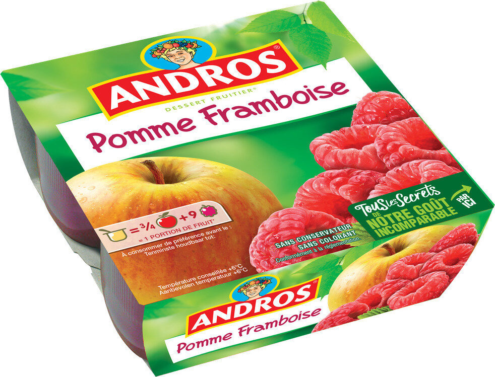 Compotes Pommes🍏🍎/framboises - Product - fr