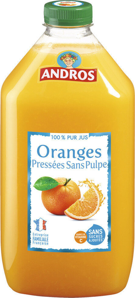 100% Pur Jus Oranges pressées sans pulpe - Produit