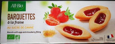 Barquettes à la fraise au sucre de canne - Product - fr