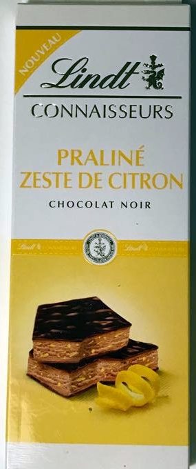 Connaisseurs Praliné Zeste de Citron Chocolat Noir - Product - fr