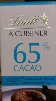 Lindt à cuisiner 65% Cacao - Product - fr