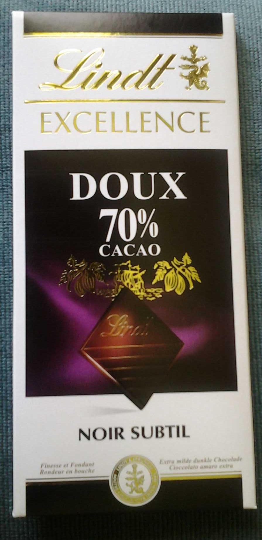 70% Cocoa Intense Dark Chocolate Bar - Produit