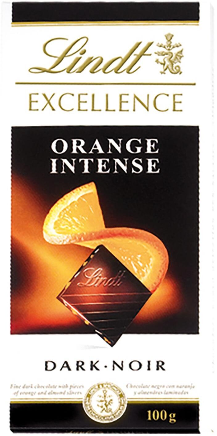 Lindt Excellence Dark Orange Intense - Producte - en