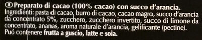 Chocolat 100% cacao orange - Ingredienti