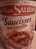 WILLIAM-SAURIN- SAUCISSES LENTILLES 840g - Producto