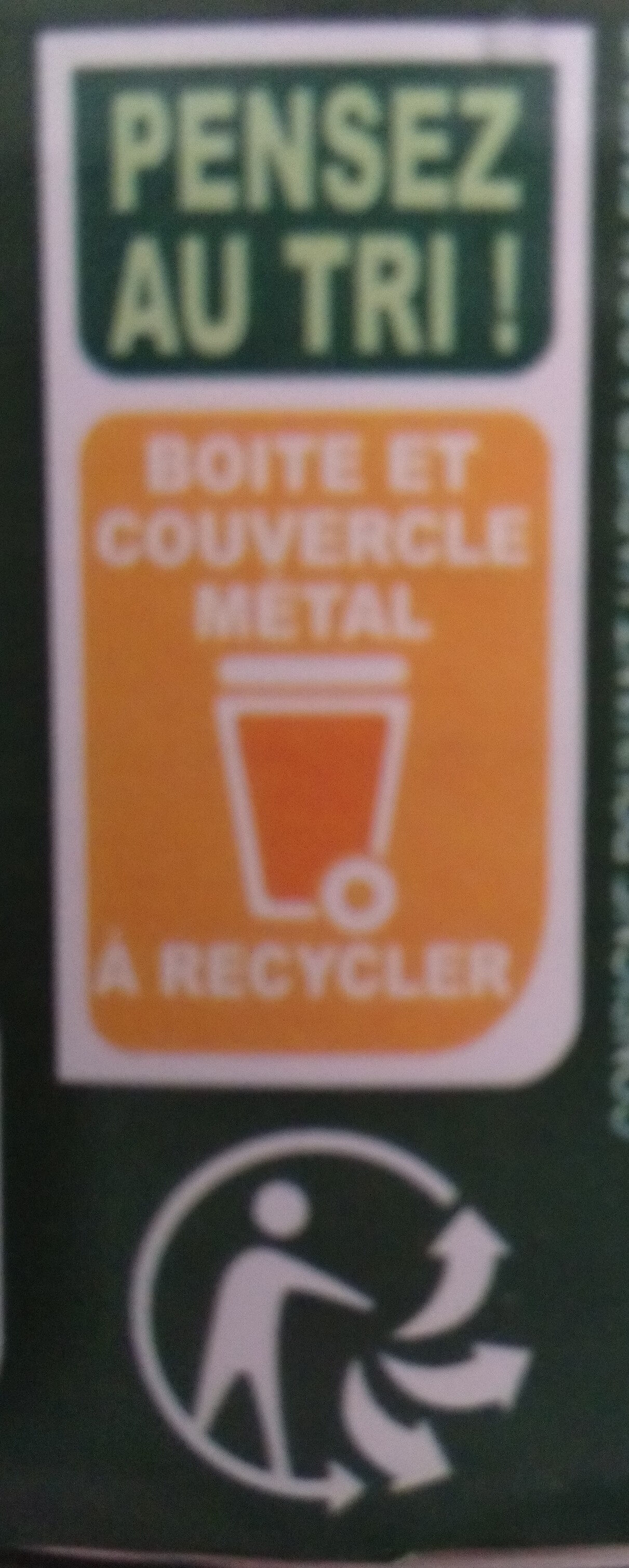 Choucroute william saurin - Instruction de recyclage et/ou informations d'emballage