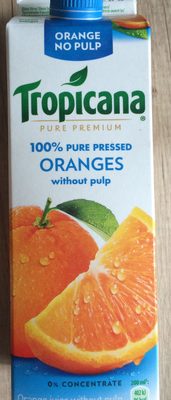 100% Oranges Pressées Sans Pulpe - Produit