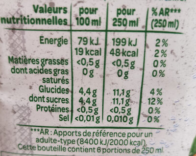 Volvic Juicy agrumade pamplemousse - Nutrition facts - fr