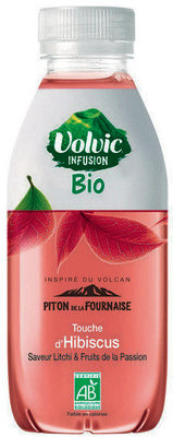 Eau infusée Hibiscus saveur Litchi & Fruit de la Passion - Bio - 产品 - fr
