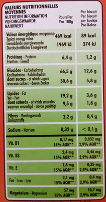 P'tit Déj -  Céréales et pépites de chocolat - Nutrition facts - fr