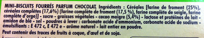 Mini BN Goût Chocolat - Ingredients - fr