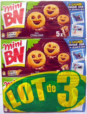 Mini BN Goût Chocolat (lot de 3) - Product - fr