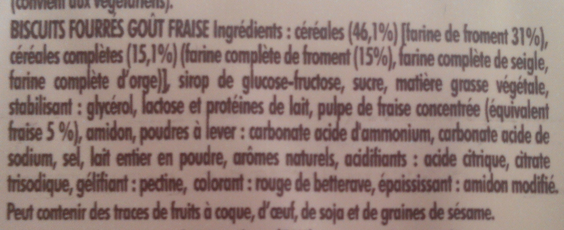 BN Goût Fraise - Ingredienti - fr