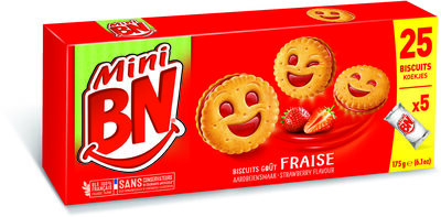 BN - Cookies - Mini Strawberry x 5, 175g (6.2oz) - Prodotto