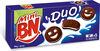 Mini-biscuits fourrés goût chocolat et vanille - Produit
