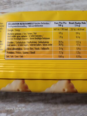 BN - French Casse Croute Biscuits, 375g (13.2oz) - Nutrition facts - fr